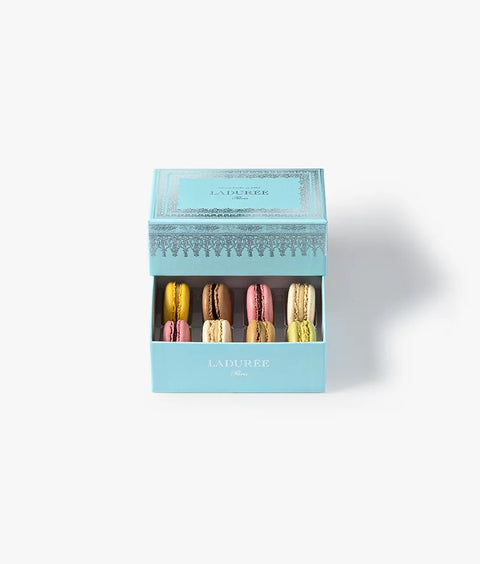 INDIVIDUELLE BOX "NAPOLEON III" BLAU - 8 MACARONS