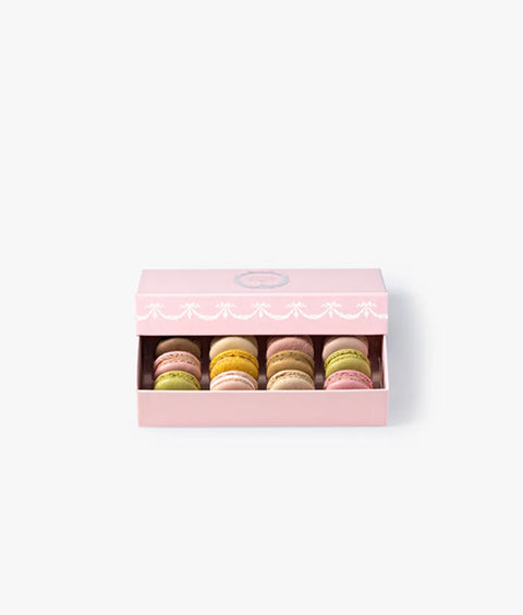 INDIVIDUELLE BOX "INTEMPOREL" ROSE - 12 MACARONS