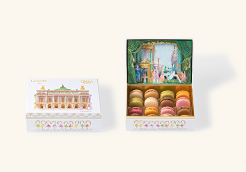Coffret de 16 macarons "Ladurée x Opéra national de Paris"