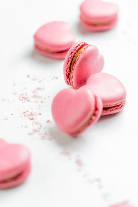 COFFRET DE 15 MACARONS CŒUR "SAINT-VALENTIN"